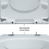 Унитаз подвесной BERGES EGO Rimless 49 см., сиденье дюропласт Тома Slim SO: микролифт, быстросъём