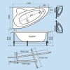 Акриловая ванна Тритон Кайли - 150х101 ( ПРАВАЯ R )