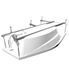 Акриловая ванна Тритон Скарлет 167 ( ПРАВАЯ R ) 
